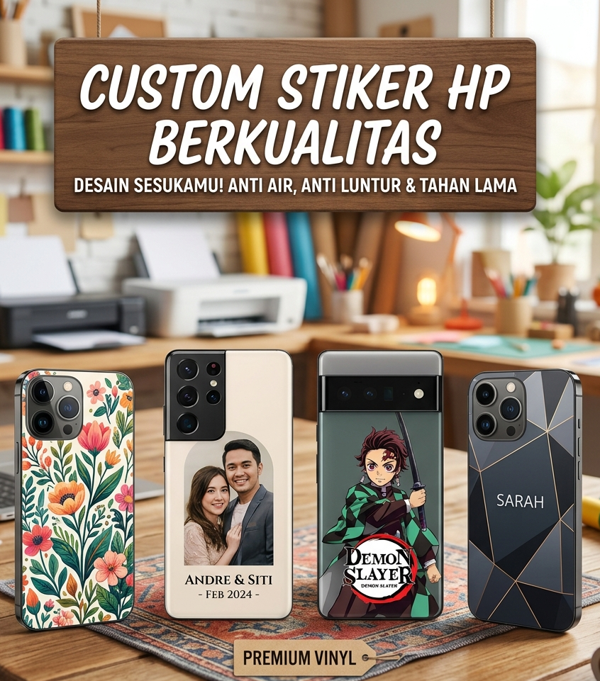 Stiker HP Custom Berkualitas